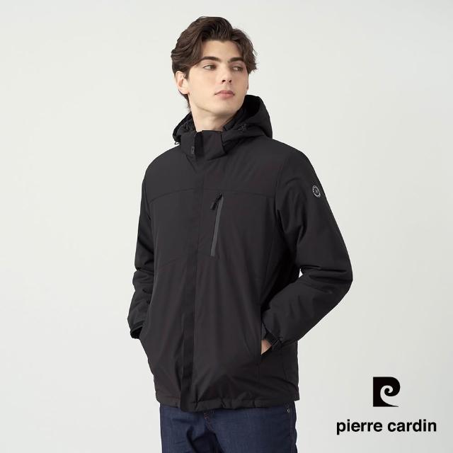 【pierre cardin 皮爾卡登】網路獨家 男女款 防潑水鋪棉保暖連帽外套(多色任選)