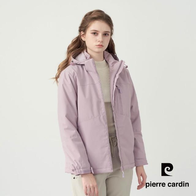 【pierre cardin 皮爾卡登】網路獨家 男女款 防潑水鋪棉保暖連帽外套(多色任選)