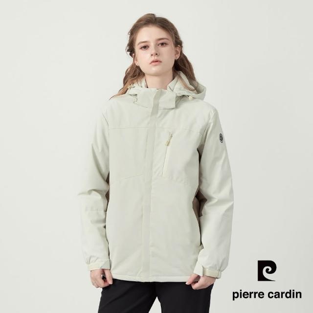 【pierre cardin 皮爾卡登】網路獨家 男女款 防潑水鋪棉保暖連帽外套(多色任選)