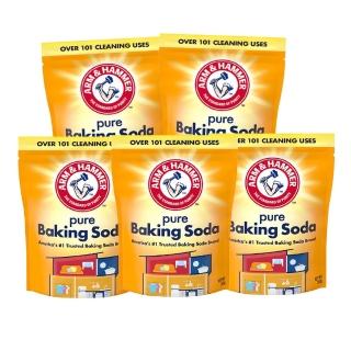 【美國 A&H】鐵鎚牌 萬用小蘇打粉500g 5包組(居家清潔 衣物去除汙垢 廁所清潔)