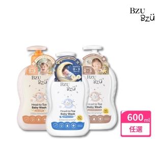【BZU BZU】嬰兒洗髮沐浴乳 600ml(舒緩香/燕麥牛奶/棉花籽香草 任選)