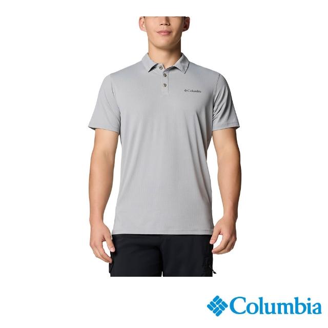 【Columbia 哥倫比亞】男款-防曬UPF50快排短袖POLO衫(多色任選)
