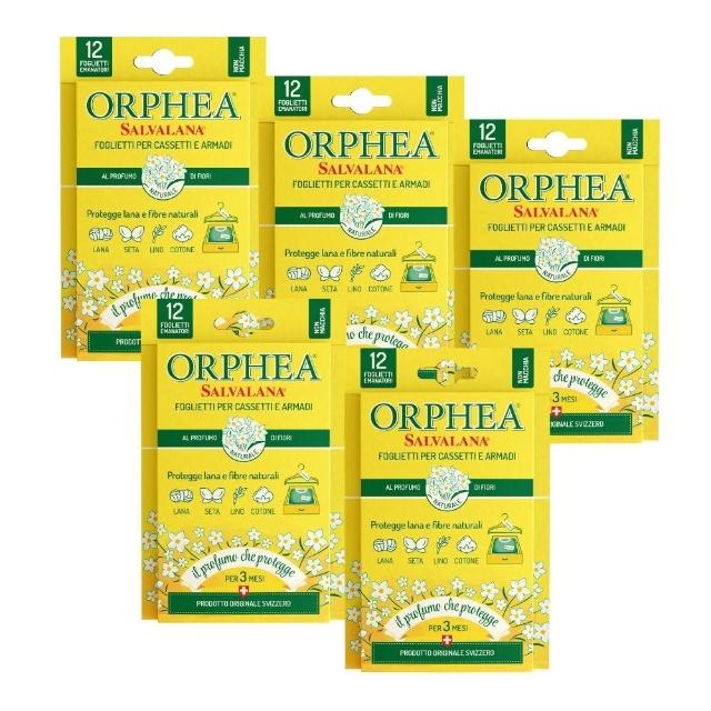 【ORPHEA 歐菲雅】書籤式衣物掛片6盒(可取代樟腦丸、增添衣物香味)