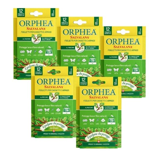 【ORPHEA 歐菲雅】書籤式衣物掛片6盒(可取代樟腦丸、增添衣物香味)