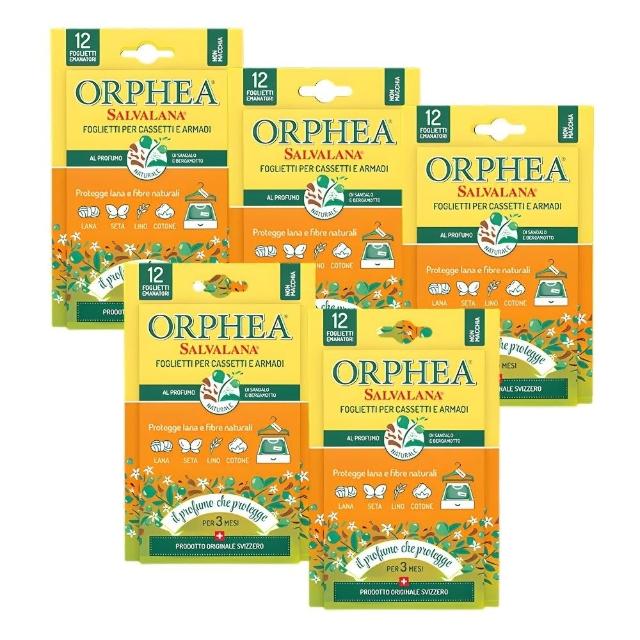 【ORPHEA 歐菲雅】書籤式衣物掛片6盒(可取代樟腦丸、增添衣物香味)