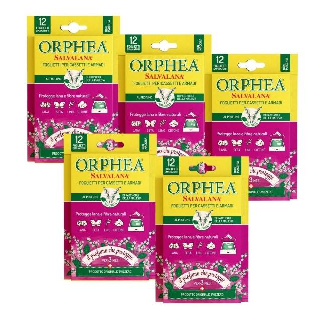 【ORPHEA 歐菲雅】書籤式衣物掛片6盒(可取代樟腦丸、增添衣物香味)