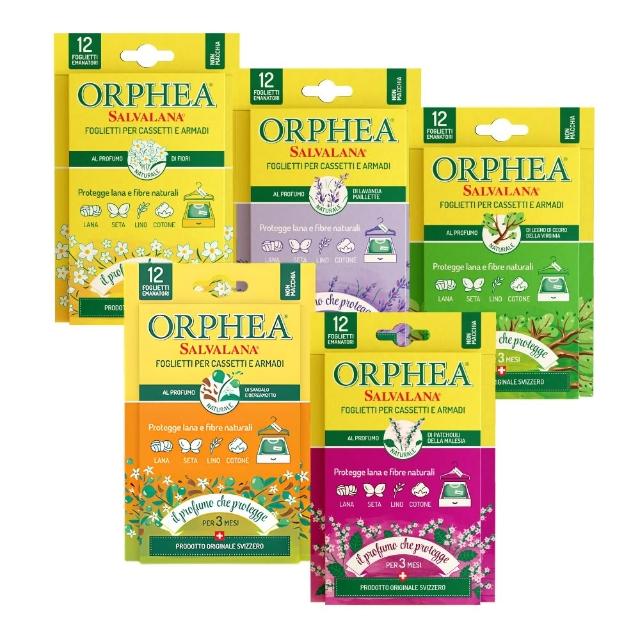 【ORPHEA 歐菲雅】書籤式衣物掛片6盒(可取代樟腦丸、增添衣物香味)