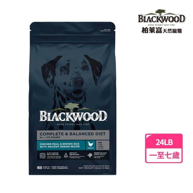 【BLACKWOOD 柏萊富】特調系列犬用寵糧 24磅/10.9公斤(狗飼料 幼犬 低卡保健 成犬活力 特調全齡 中大型犬)