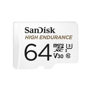 14546768 OL 【SanDisk】行車記錄器/監控專用High Endurance microSD 記憶卡 64GB(公司貨)-3入組