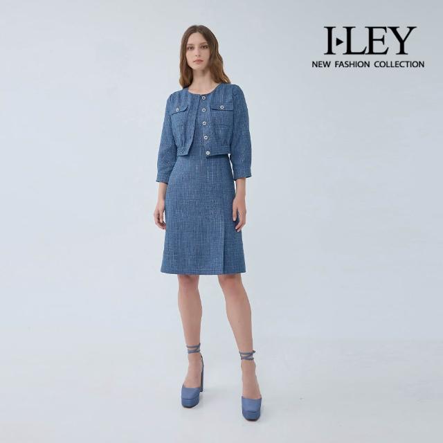 【ILEY 伊蕾】氣質洋裝-蕾絲/印花/雪紡/假兩件/七分袖(多款任選)