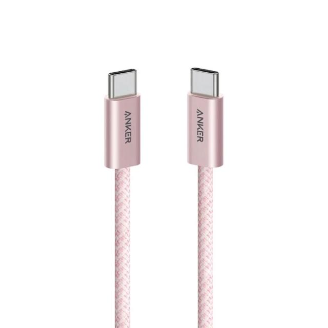 【ANKER】官方授權直營 A8060 240W Type-C 耐髒充電線-1m(黑/白/藍/粉)