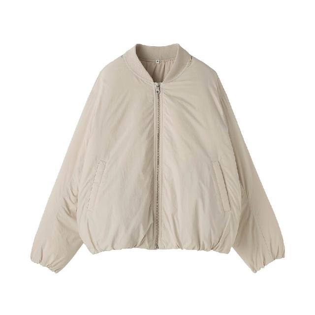 【MUJI 無印良品】女蓬鬆鋪棉外套(黑色/米黃/深棕)