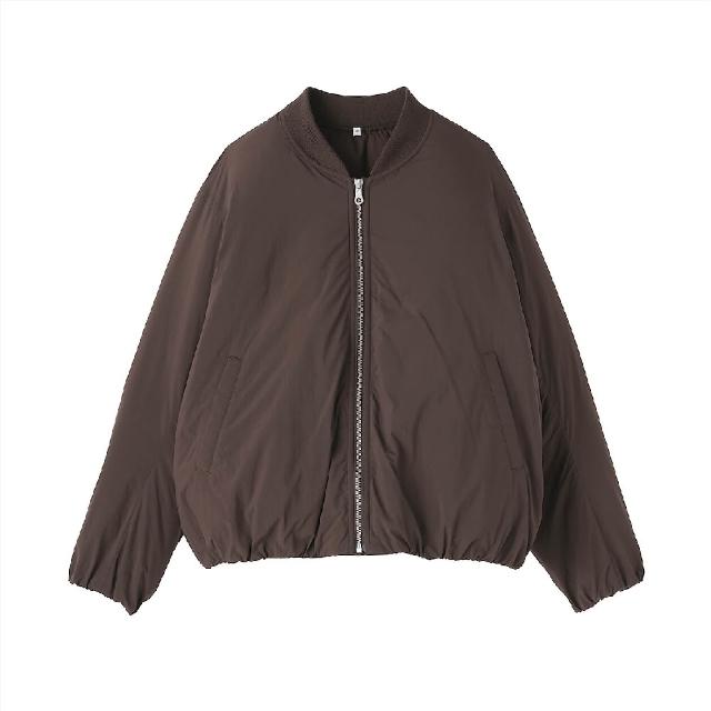 【MUJI 無印良品】女蓬鬆鋪棉外套(黑色/米黃/深棕)