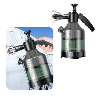 【wellane】手動氣壓式洗車泡沫噴壺 三合一加厚防爆洗車噴壺 側開口洗車泡沫罐 3L(汽車清潔)