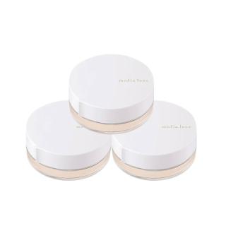 【media 媚點】輕透柔光蜜粉14g 3入組(長效控油持妝 柔焦毛孔)