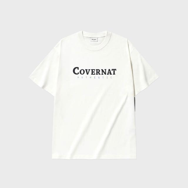 【COVERNAT】男女款-經典款Logo短袖T恤(UNI短袖上衣 黑/深海軍藍/混灰/萊姆綠/天藍/白色)