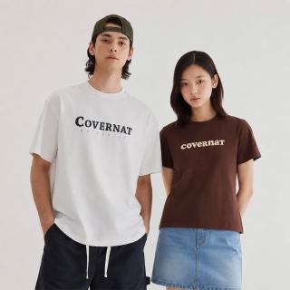 【COVERNAT】官方旗艦館 男女款- Logo短袖T恤 (UNI短袖上衣 黑/萊姆綠/燕麥/白色)
