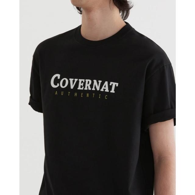 【COVERNAT】男女款- Logo短袖T恤 (UNI短袖上衣 黑/萊姆綠/燕麥/白色)