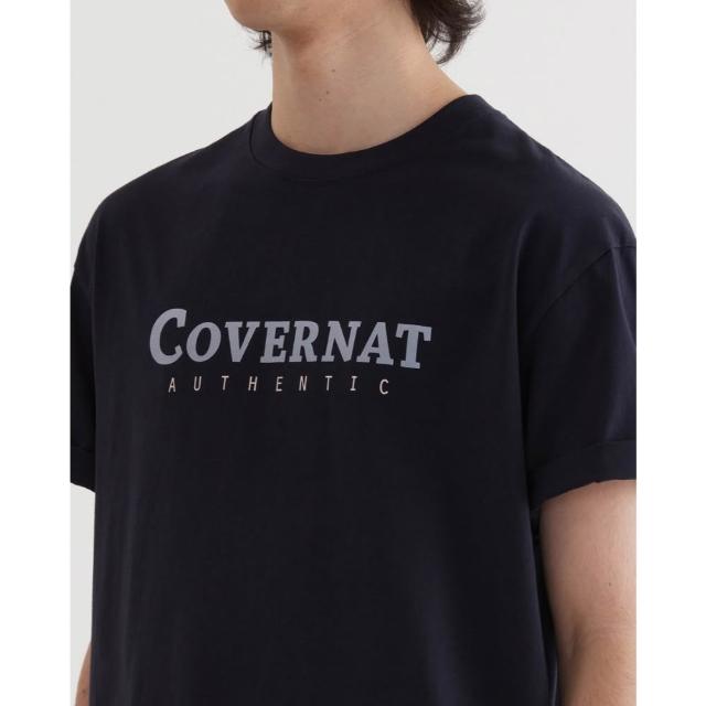 【COVERNAT】男女款- Logo短袖T恤 (UNI短袖上衣 黑/萊姆綠/燕麥/白色)
