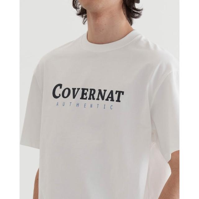【COVERNAT】男女款- Logo短袖T恤 (UNI短袖上衣 黑/萊姆綠/燕麥/白色)