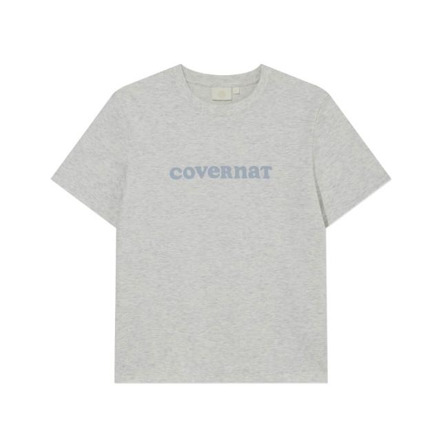 【COVERNAT】男女款- Logo短袖T恤 (UNI短袖上衣 黑/萊姆綠/燕麥/白色)
