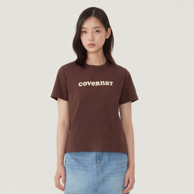 【COVERNAT】男女款- Logo短袖T恤 (UNI短袖上衣 黑/萊姆綠/燕麥/白色)