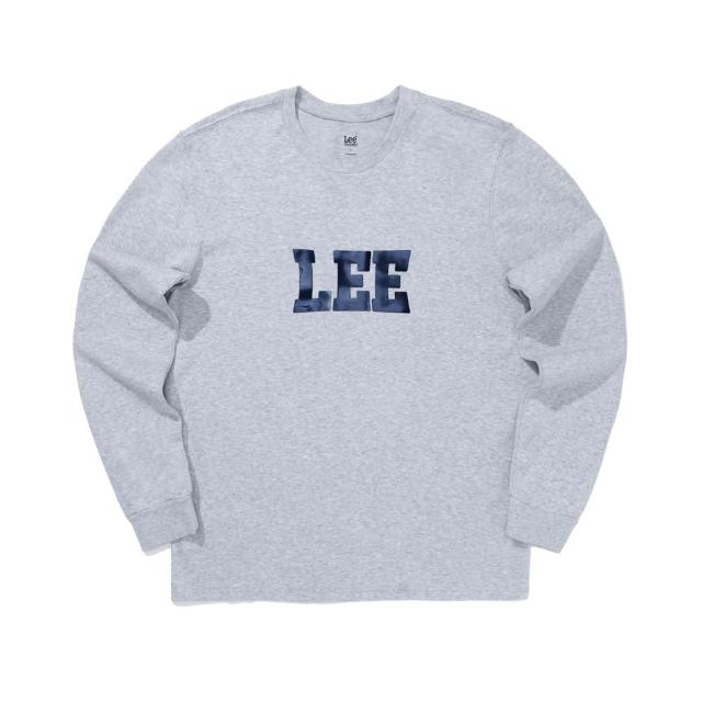 【Lee】男裝 長袖T恤 / 亮油大LOGO 共3色 標準版型(LB509004125 / LB509004348 / LB509004K11)
