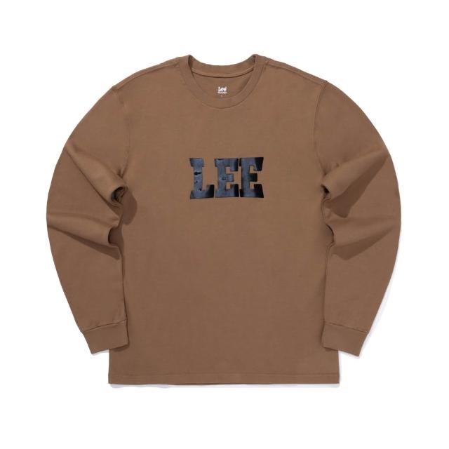 【Lee】男裝 長袖T恤 / 亮油大LOGO 共3色 標準版型(LB509004125 / LB509004348 / LB509004K11)