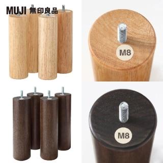 【MUJI 無印良品】木製腳/20cm 4入20cm(原色/棕色)