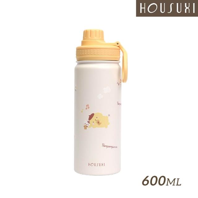 【HOUSUXI 舒希 官方直營】三麗鷗系列-鎖蓋保溫瓶-附吸管-600ml-A3(任選)