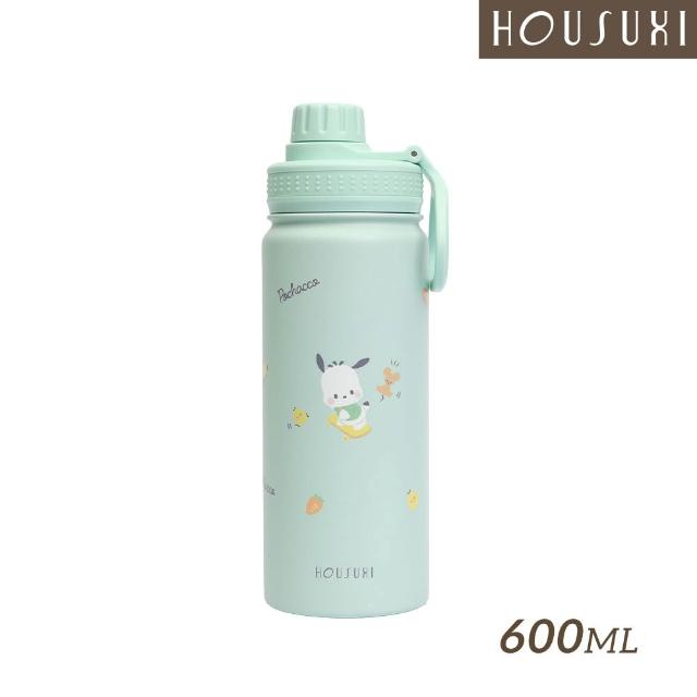 【HOUSUXI 舒希 官方直營】三麗鷗系列-鎖蓋保溫瓶-附吸管-600ml-A3(任選)