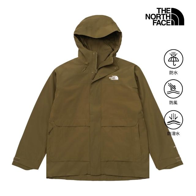 【The North Face】男款防水透氣抓絨內裡三合一外套(多款任選)