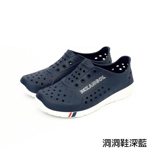 【KANGOL】英國袋鼠人氣鞋款 黑勢機能輕量涼鞋(洞洞鞋/拖鞋/增高鞋/NCCA/Angelia&Pets)