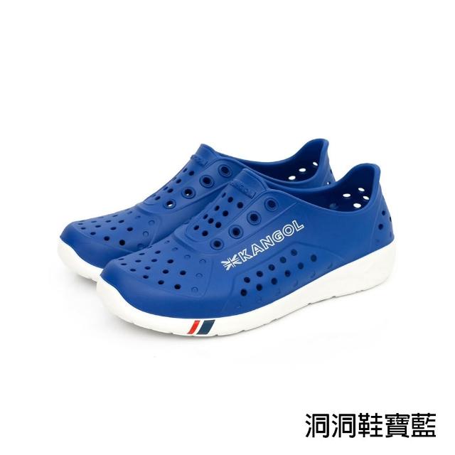 【KANGOL】英國袋鼠人氣鞋款 黑勢機能輕量涼鞋(洞洞鞋/拖鞋/增高鞋/NCCA/Angelia&Pets)