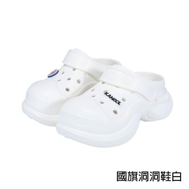 【KANGOL】英國袋鼠人氣鞋款 黑勢機能輕量涼鞋(洞洞鞋/拖鞋/增高鞋/NCCA/Angelia&Pets)
