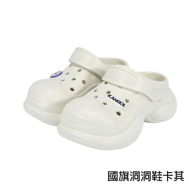【KANGOL】英國袋鼠人氣鞋款 黑勢機能輕量涼鞋(洞洞鞋/拖鞋/增高鞋/NCCA/Angelia&Pets)