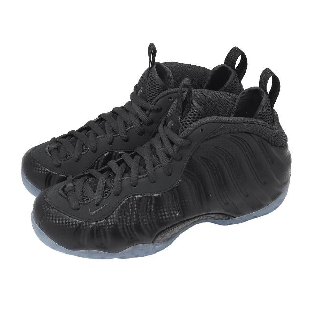 【NIKE 耐吉】休閒鞋 Air Foamposite One 男鞋 全碳纖維紋路 黑 太空鞋 果凍底(HF2902-002)