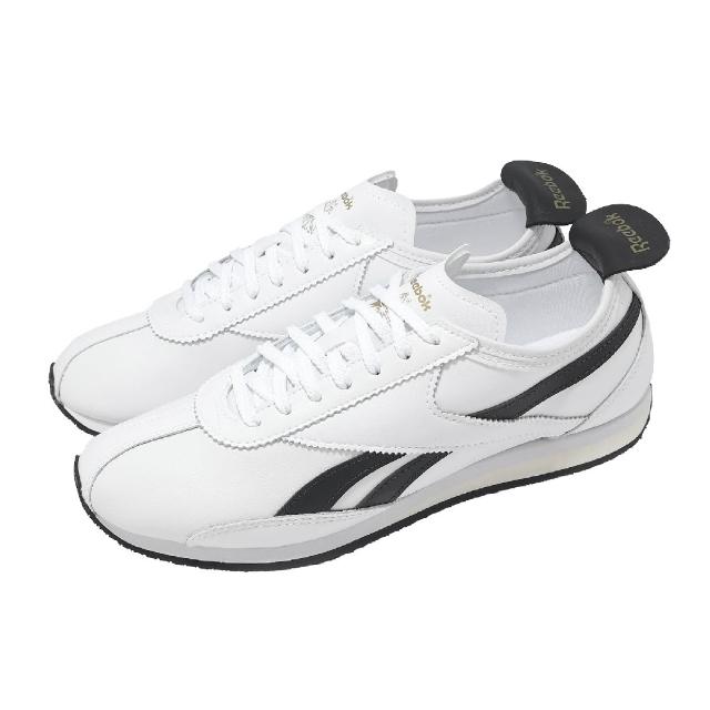 【REEBOK】休閒鞋 R400 男鞋 女鞋 白 黑 復古跑鞋 皮革(100233941)