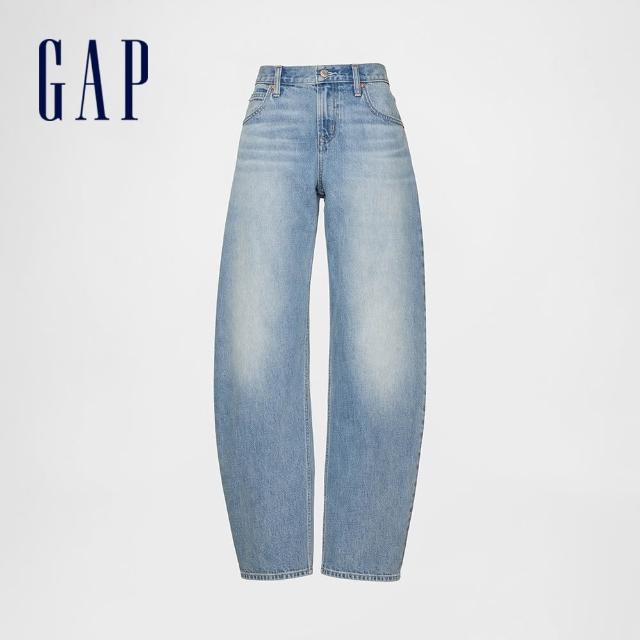 【GAP】女裝 寬鬆亞麻寬褲 & 休閒牛仔褲 多款任選(828745&832580&828743&828744&866144&874424)