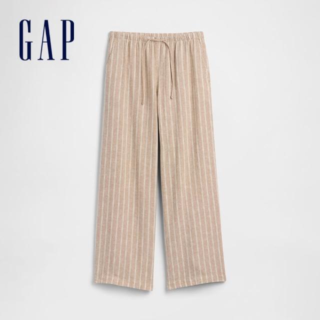 【GAP】女裝 寬鬆亞麻寬褲 & 休閒牛仔褲 多款任選(828745&832580&828743&828744&866144&874424)
