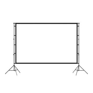 戶外落地三腳支架投影幕布(家用便攜抗光幕/雙支架投影儀/屏幕布/超清投影幕)