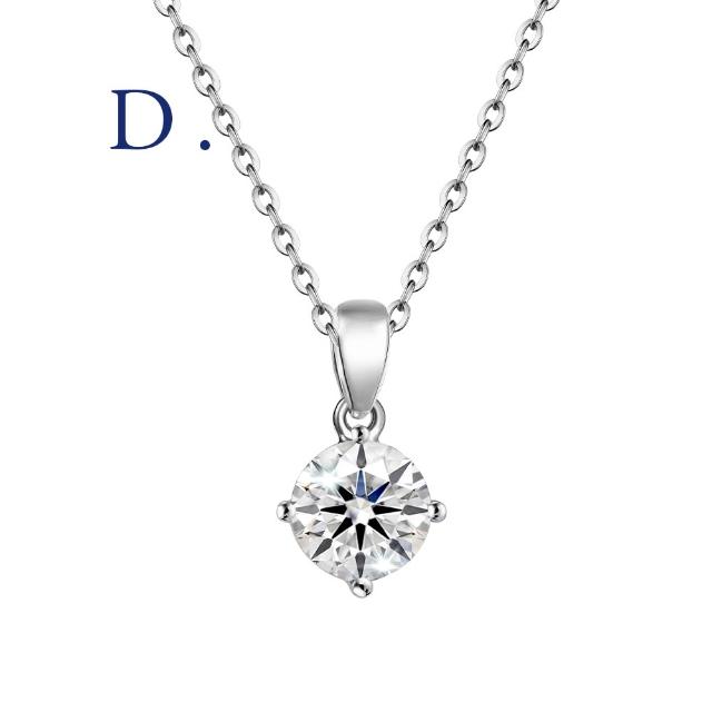 【IS DIAMOND】買一送一 IGI 1克拉 K金 鑽石戒指 項鍊 最白Dcolor VS 任選 送天然珍珠手鍊(培育鑽石)