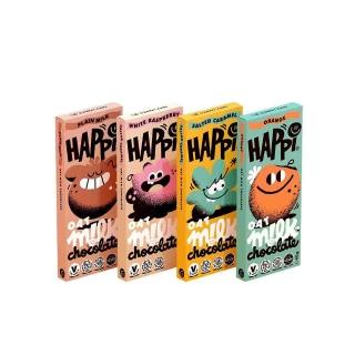 【PALIER】Happi Choc-英國燕麥奶巧克力-2入(原味經典、清新橙香、海鹽焦糖、覆盆子)