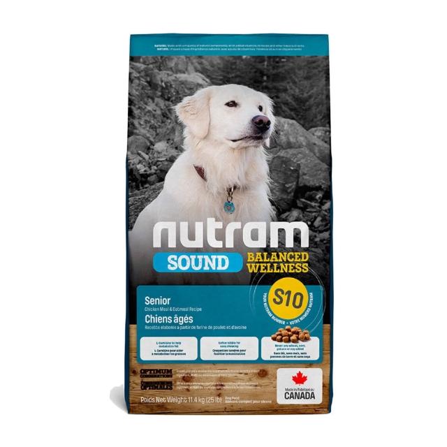 【Nutram 紐頓】S10/S2/S6/S8/S9均衡健康系列狗飼料 11.4kg/25lb(幼犬/成犬/老犬、狗糧)