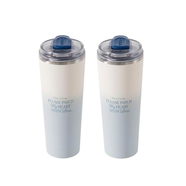 【Oolab 良杯製所】2入組 不鏽鋼鈦陶瓷易潔層隨行杯800ml(不含吸管/鈦塗層/保溫杯/多功能杯蓋/防漏)