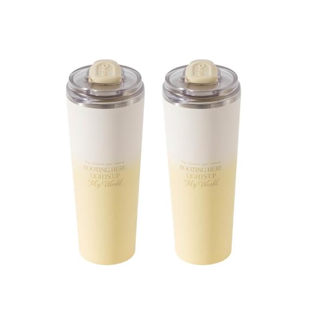 【Oolab 良杯製所】2入組 不鏽鋼鈦陶瓷易潔層隨行杯800ml(不含吸管/鈦塗層/保溫杯/多功能杯蓋/防漏)
