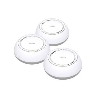 【TP-Link】WiFi 7 BE11000 三頻6串流雙5G PoE 真 Mesh 無線路由器 wifi分享器(Deco BE65-PoE三入組)