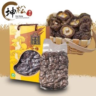 【KUN SONG 坤松香菇】大中香菇禮盒(4cm以上大中菇 首露冬菇  momo獨家)