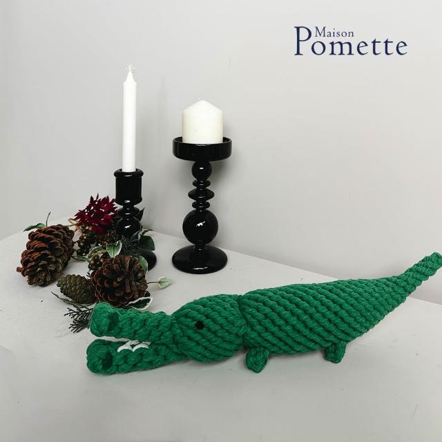 【Maison Pomette】小鱷魚繩結玩具 狗狗玩具(瑪頌·波美特)