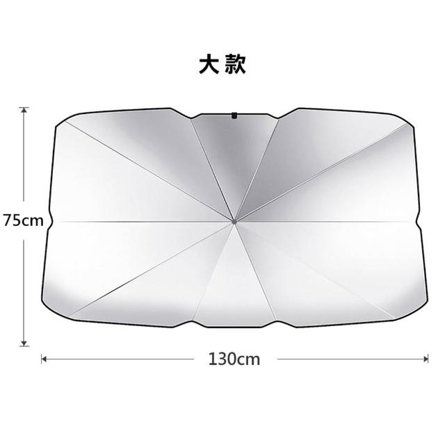 【車選家】汽車前擋 加厚黑膠遮陽傘 含收納皮套(遮陽傘 遮光傘 前擋遮陽 抗UV遮陽簾 隔熱遮陽 車內裝防曬)